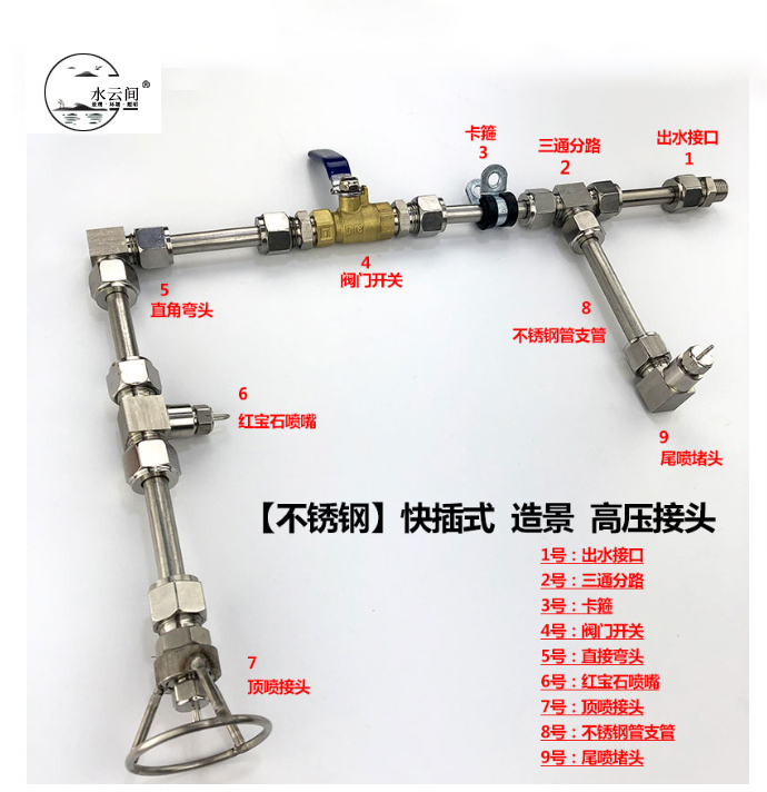 不銹鋼噴霧管件